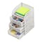 Mind Reader White 3 Drawers Mini Desk Office Supplies Organizer